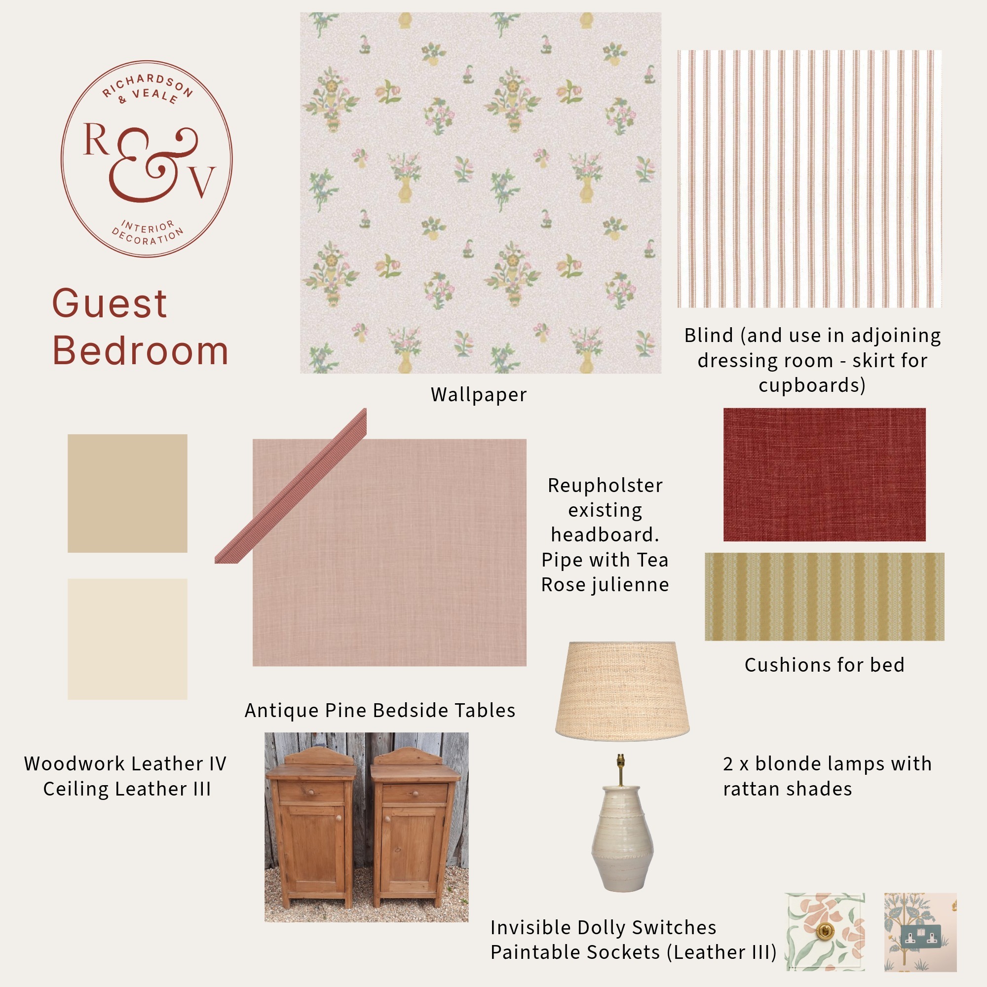 Guest Bedroom design scheme, alternate
