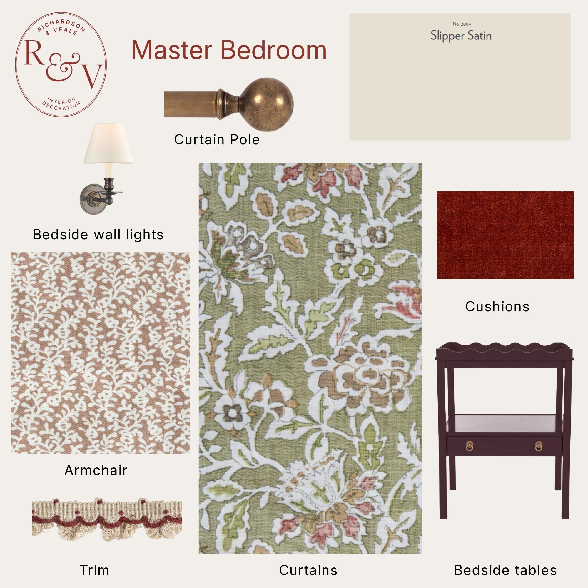 Master Bedroom design scheme, alternate